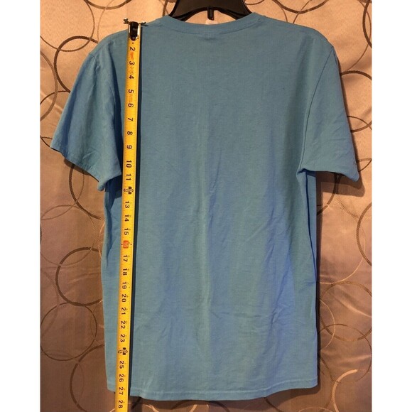 Jerzees Blue Family Jam Medium T-Shirt Boombox 90’s Style SS Tee - Picture 4 of 6